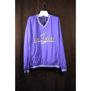 VTG LSU Purple National Championship 2003 Holloway Pullover Jacket Embroidery XL